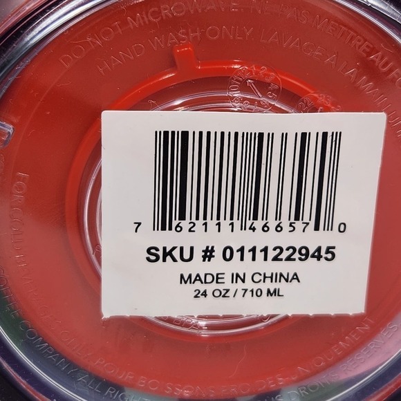 Holiday Starbucks Enchanted Forest Venti Tumbler Green Red Flower Straw Topper - Picture 7 of 7